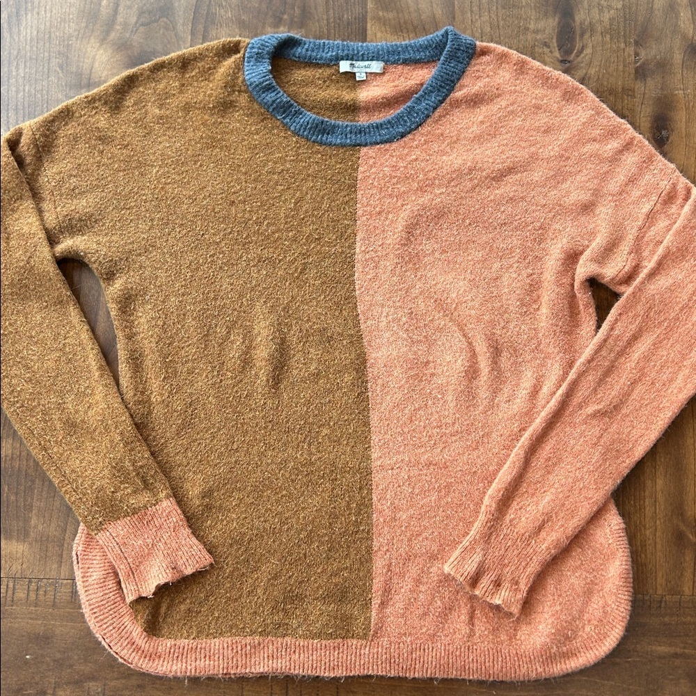 Madewell Westlake Retro Colorblock Wool and Alpaca Pullover Sweater - Picture 3 of 6